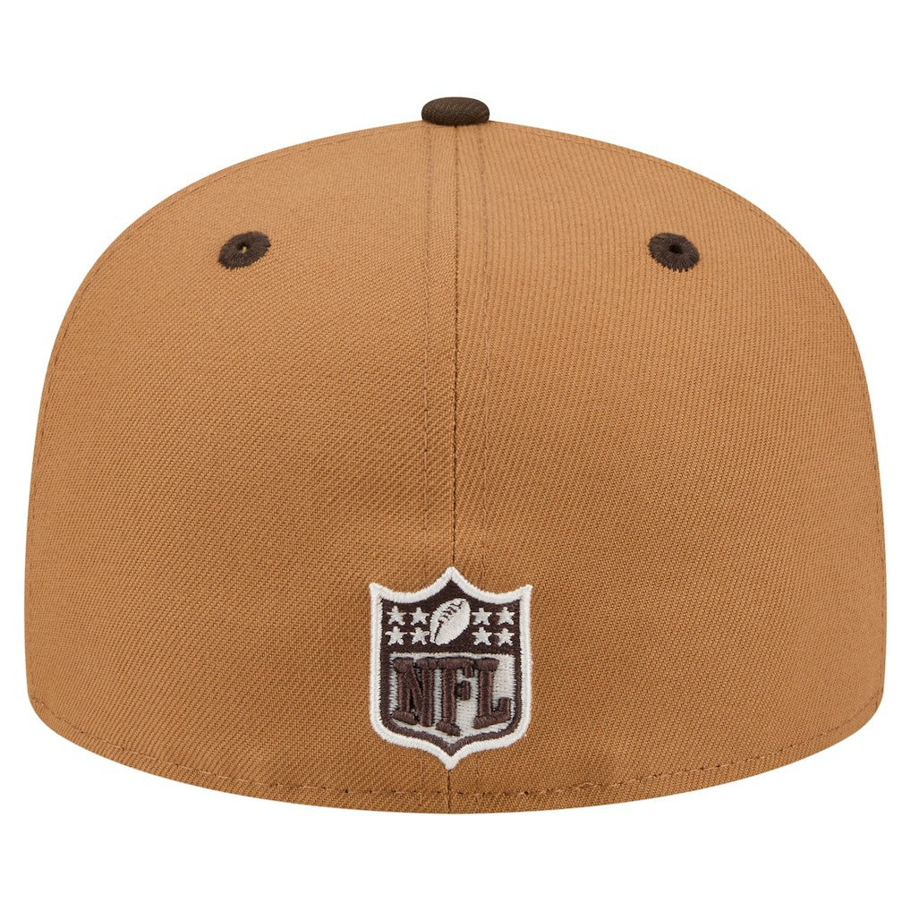 Los Angeles Chargers Two-Tone Walnut 59FIFTY Fitted Hat | NFL Outlet