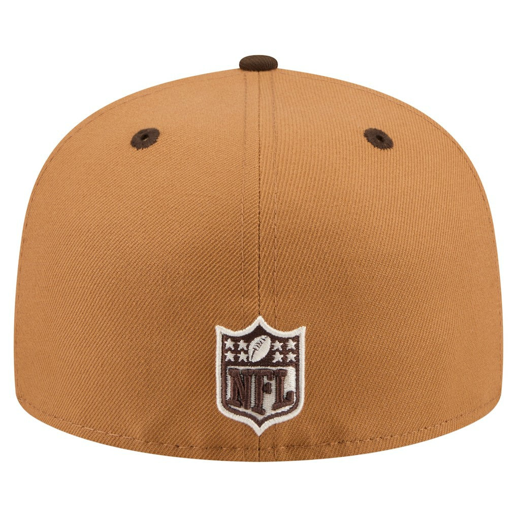 Miami Dolphins Two-Tone Walnut 59FIFTY Fitted Hat | NFL Outlet