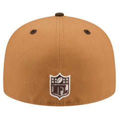 Miami Dolphins Two-Tone Walnut 59FIFTY Fitted Hat | NFL Outlet