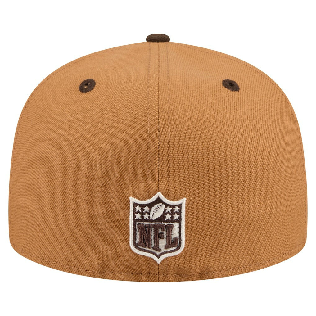 New England Patriots Two-Tone Walnut 59FIFTY Fitted Hat | NFL Outlet