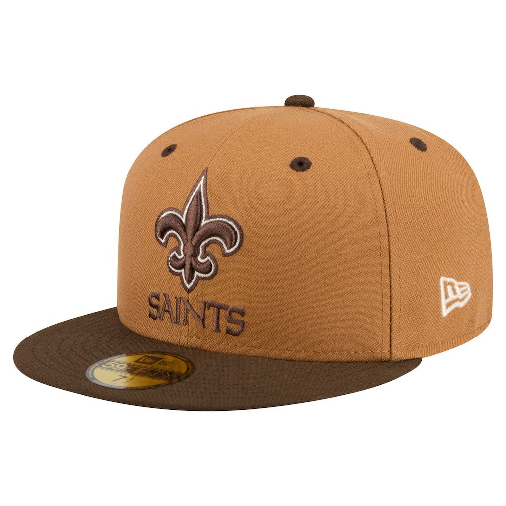 New Orleans Saints Two-Tone Walnut 59FIFTY Fitted Hat | NFL Near me