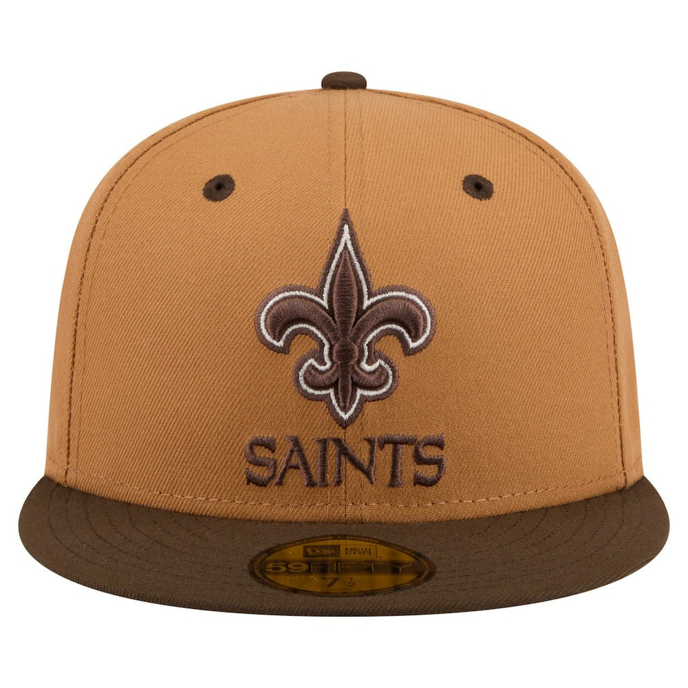 New Orleans Saints Two-Tone Walnut 59FIFTY Fitted Hat | NFL Near me
