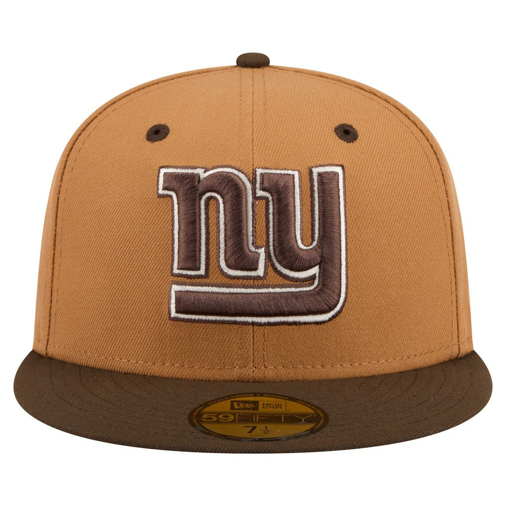 New York Giants Two-Tone Walnut 59FIFTY Fitted Hat | NFL Discount