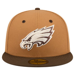 Philadelphia Eagles Two-Tone Walnut 59FIFTY Fitted Hat | NFL New