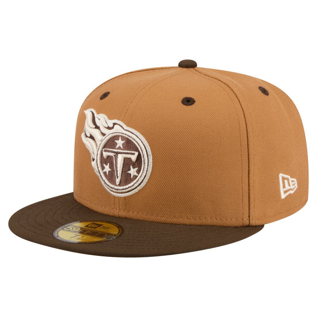 Tennessee Titans Two-Tone Walnut 59FIFTY Fitted Hat | NFL Discount