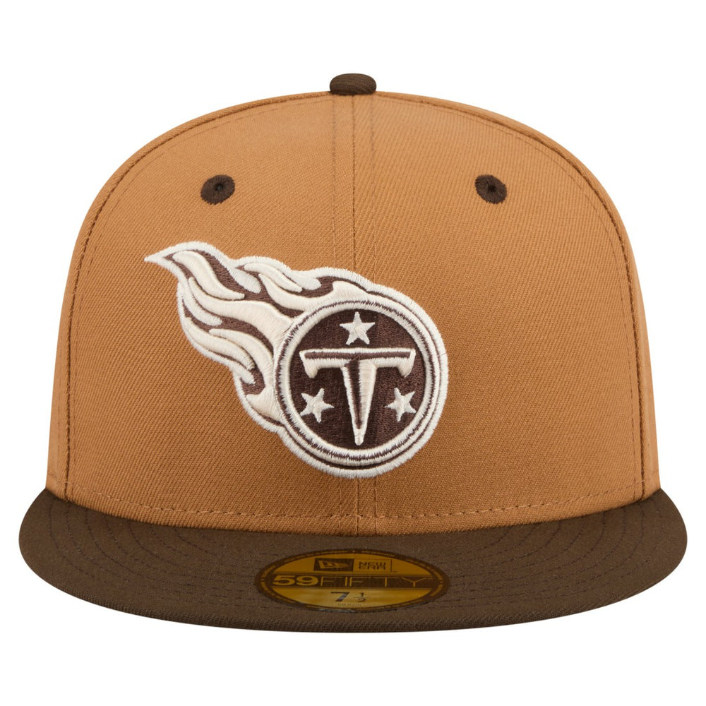 Tennessee Titans Two-Tone Walnut 59FIFTY Fitted Hat | NFL Discount
