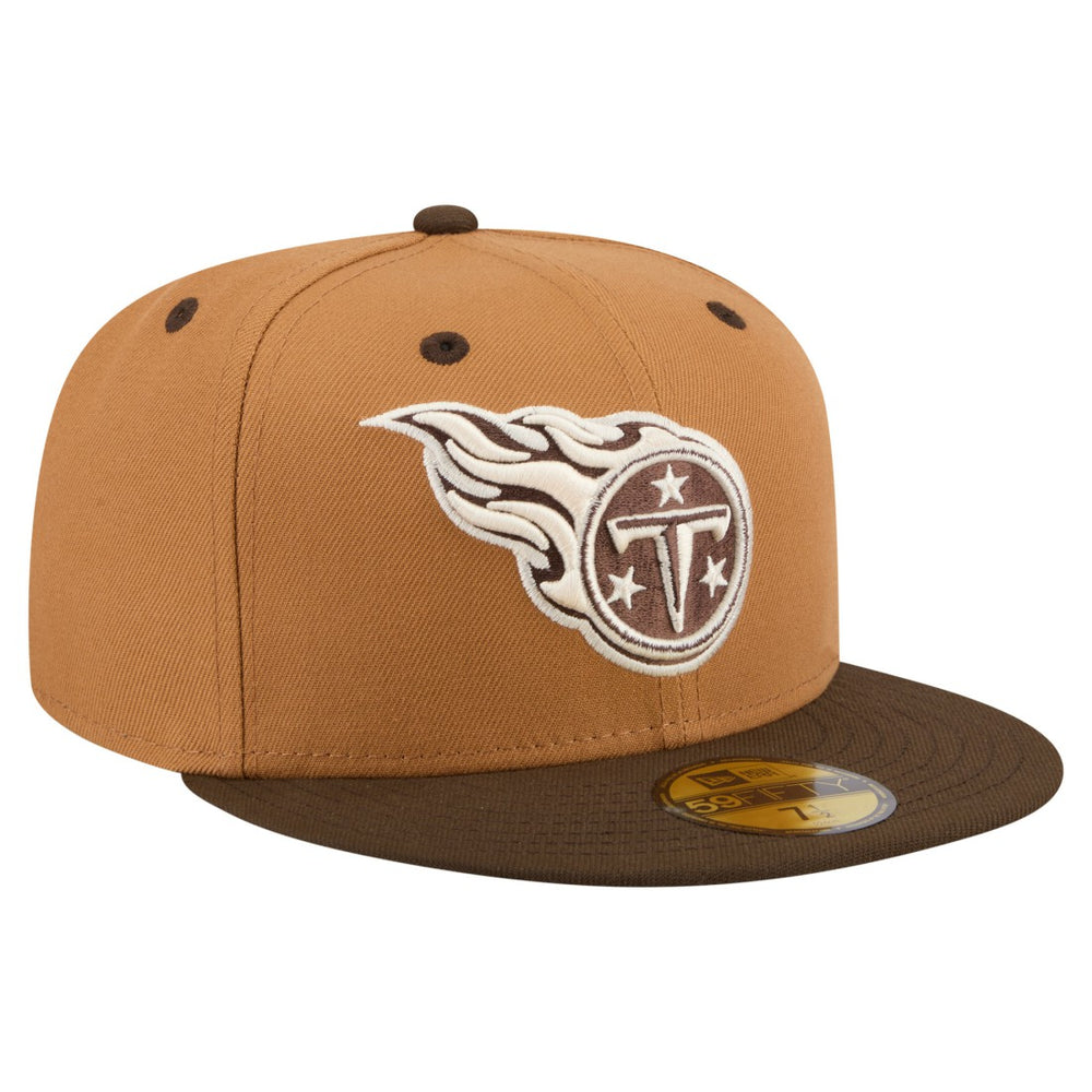 Tennessee Titans Two-Tone Walnut 59FIFTY Fitted Hat | NFL Discount