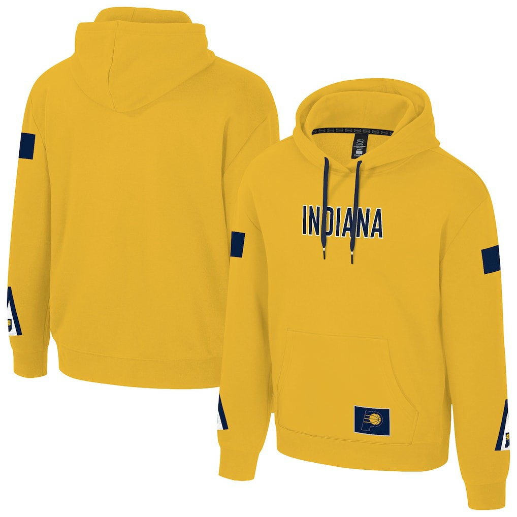 Gold Indiana Pacers Stadium Essentials Unisex NBA Legends City Star Fleece Hoodie | NBA