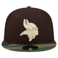 Minnesota Vikings Adult Burnt Wood Camo 9FIFTY Snapback Hat | NFL On sale