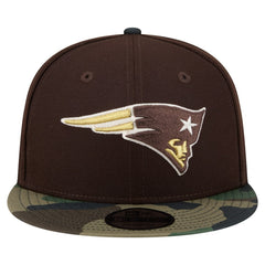 New England Patriots Adult Burnt Wood Camo 9FIFTY Snapback Hat | NFL Online