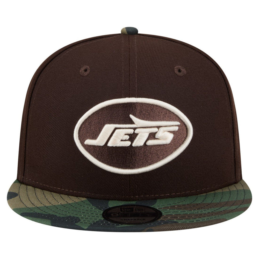 New York Jets Adult Burnt Wood Camo 9FIFTY Snapback Hat | NFL Near me