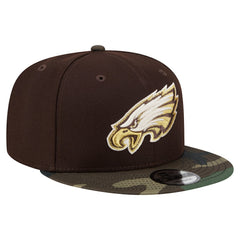 Philadelphia Eagles Adult Burnt Wood Camo 9FIFTY Snapback Hat | NFL US