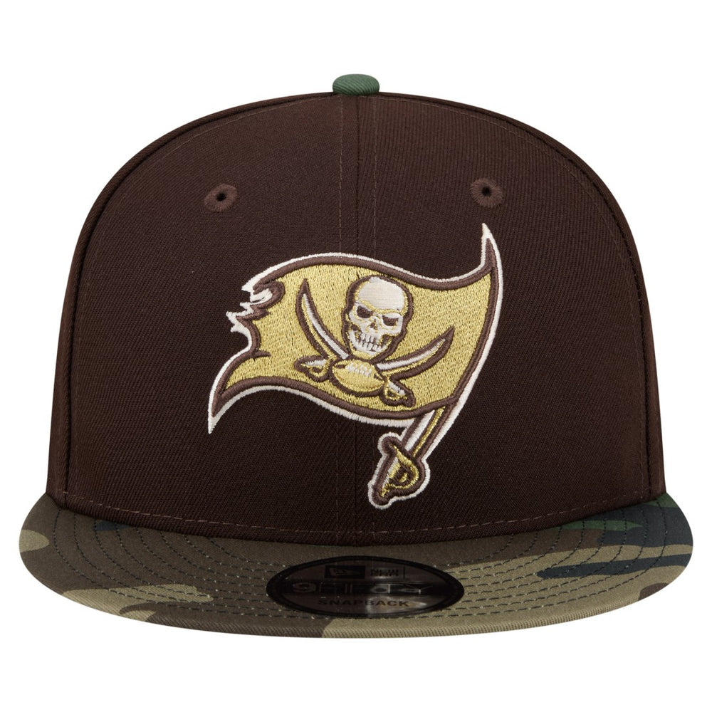 Tampa Bay Buccaneers Adult Burnt Wood Camo 9FIFTY Snapback Hat | NFL New