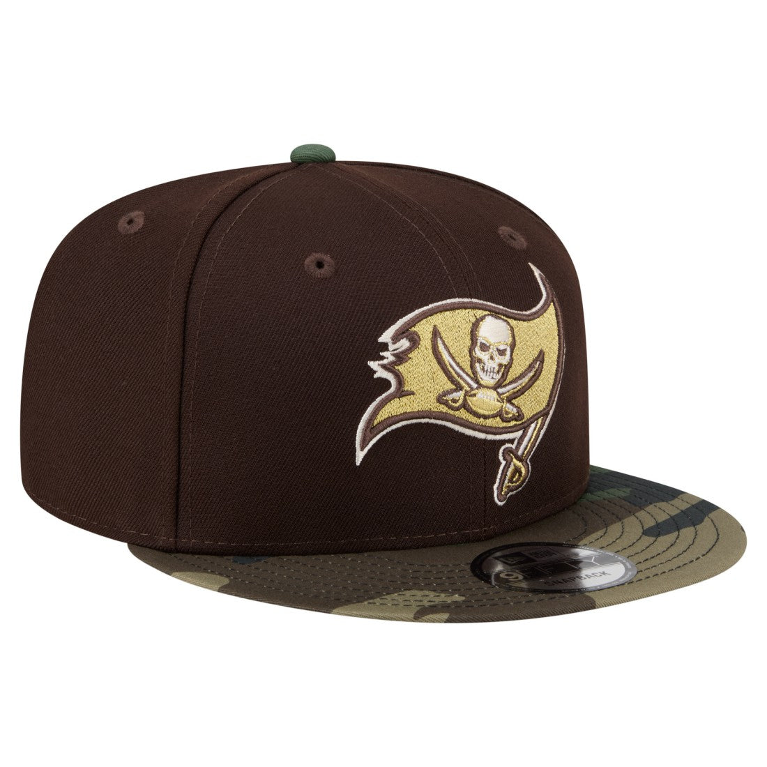Tampa Bay Buccaneers Adult Burnt Wood Camo 9FIFTY Snapback Hat | NFL New