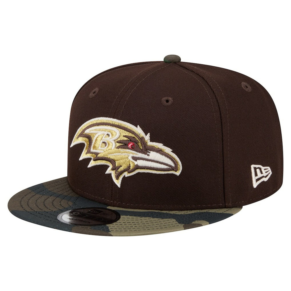 Baltimore Ravens Adult Burnt Wood Camo 9FIFTY Snapback Hat | NFL Online