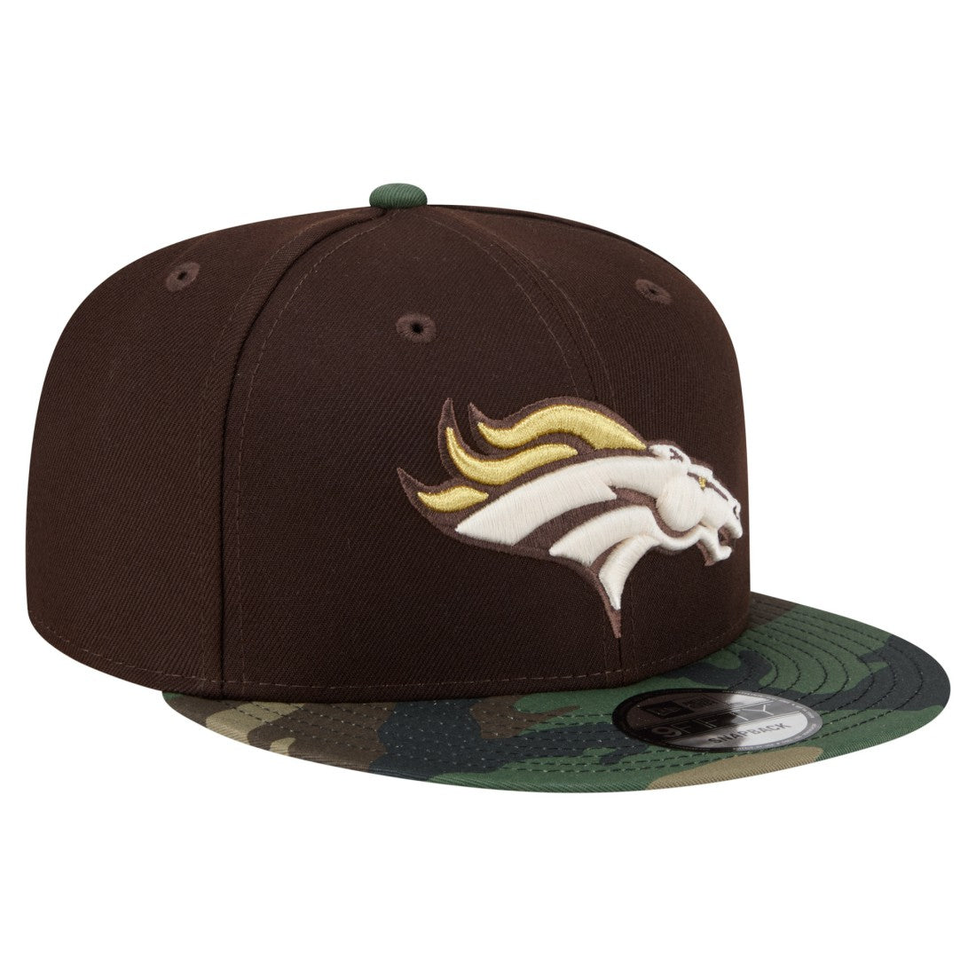 Denver Broncos Adult Burnt Wood Camo 9FIFTY Snapback Hat | NFL Online