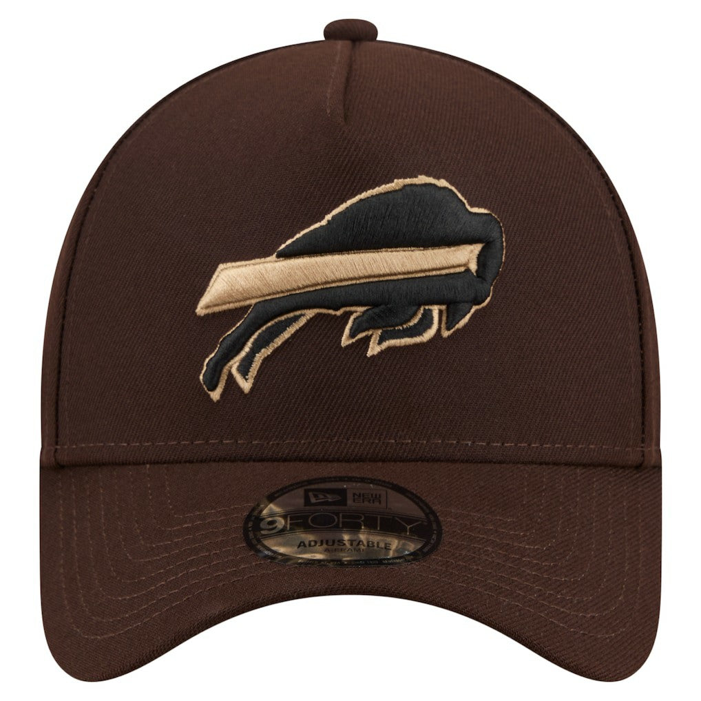 Buffalo Bills Burnt Wood A-Frame 9FORTY Adjustable Hat | NFL Hot