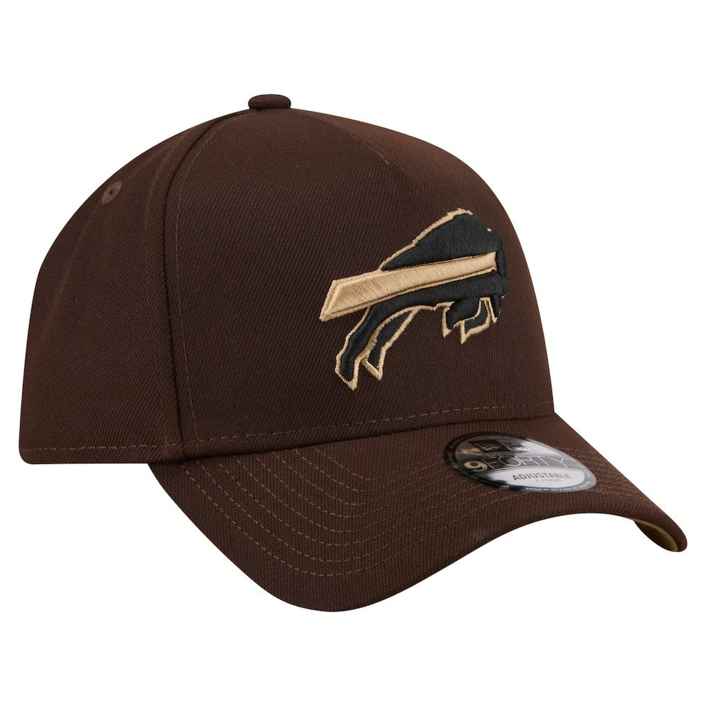 Buffalo Bills Burnt Wood A-Frame 9FORTY Adjustable Hat | NFL Hot