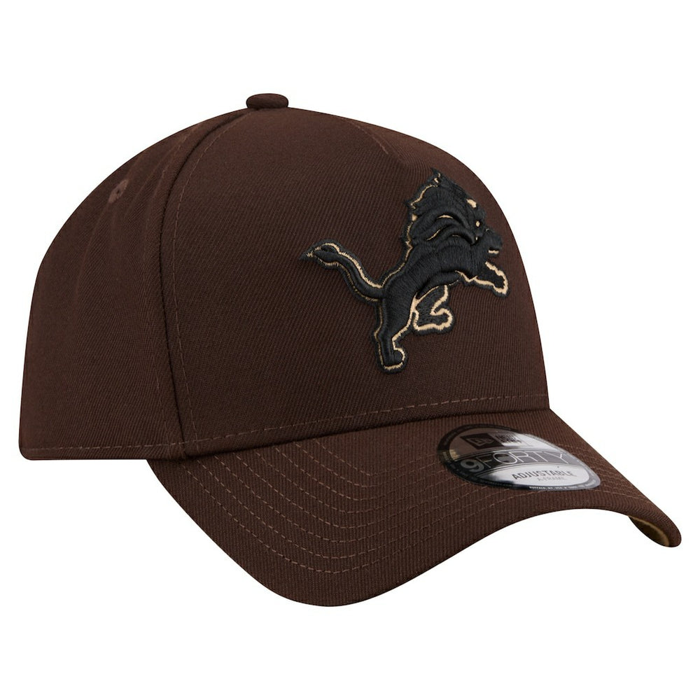 Detroit Lions Burnt Wood A-Frame 9FORTY Adjustable Hat | NFL Hot