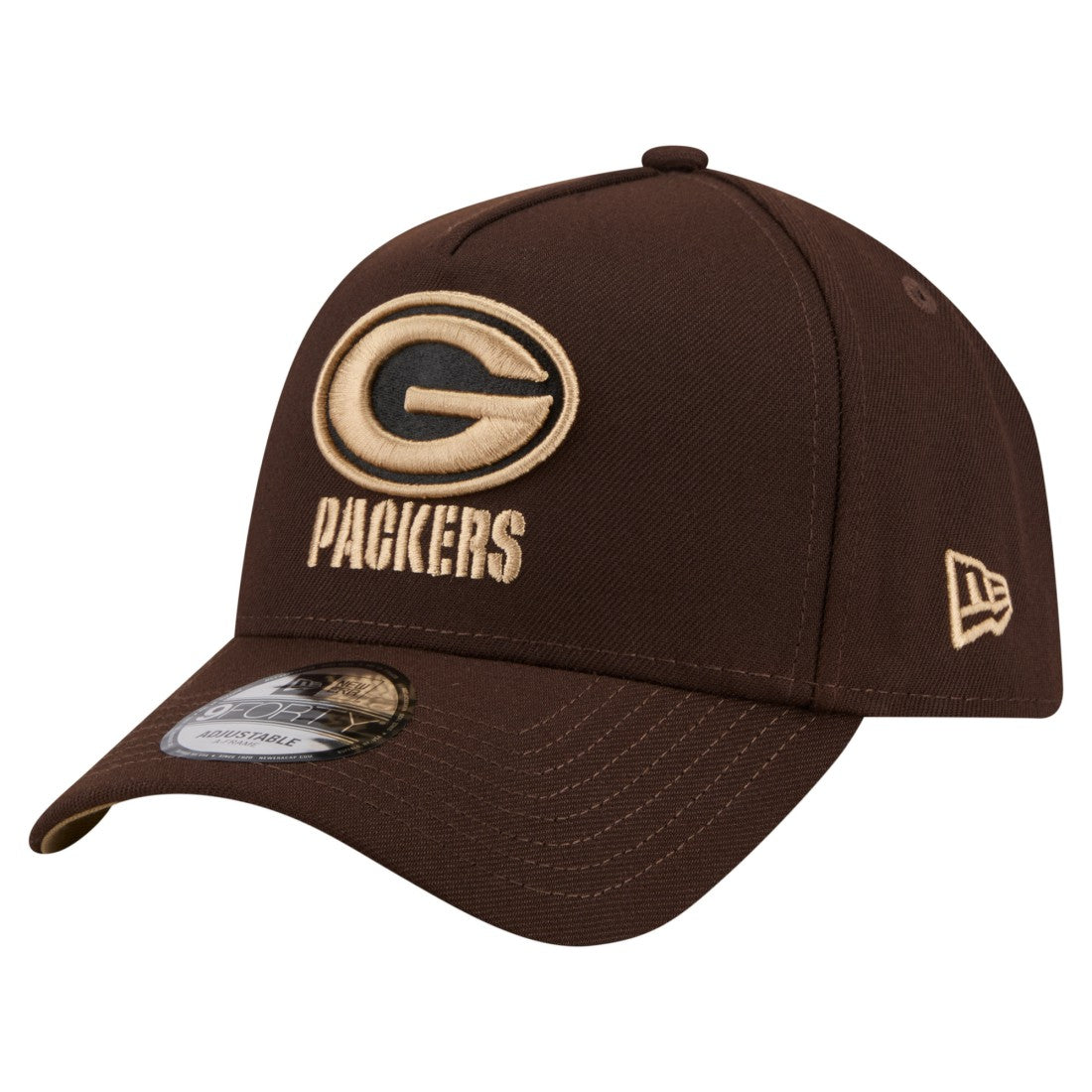 Green Bay Packers Burnt Wood A-Frame 9FORTY Adjustable Hat | NFL Sale
