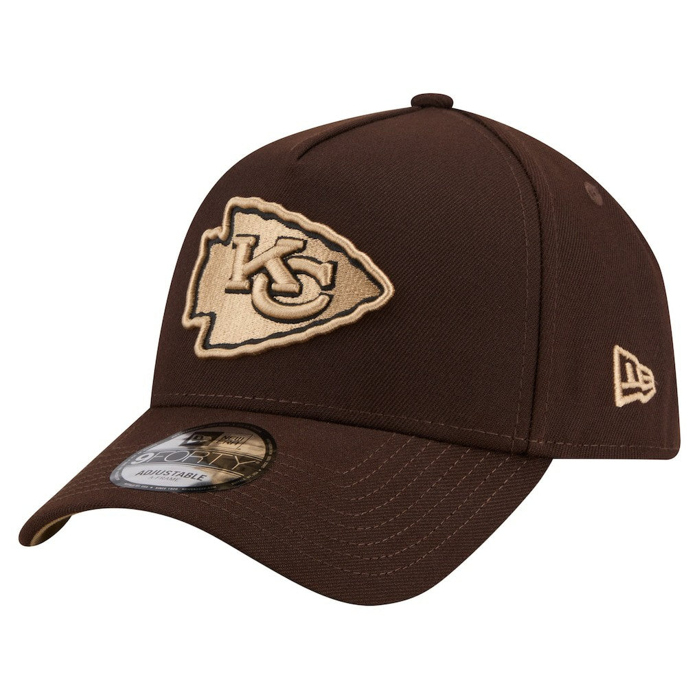 Kansas City Chiefs Burnt Wood A-Frame 9FORTY Adjustable Hat | NFL Discount