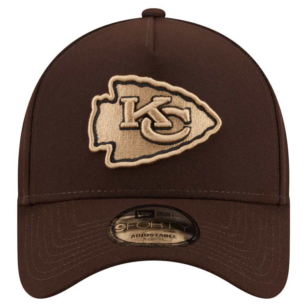 Kansas City Chiefs Burnt Wood A-Frame 9FORTY Adjustable Hat | NFL Discount