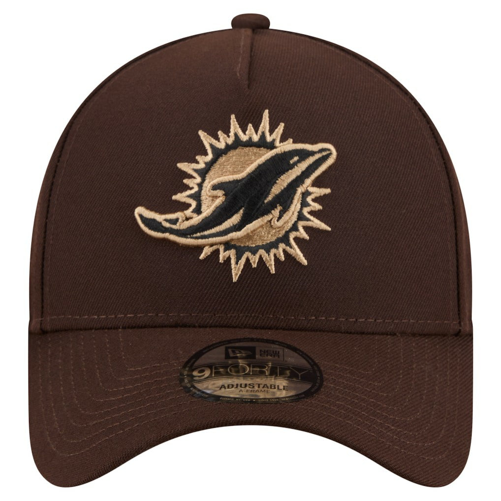 Miami Dolphins Burnt Wood A-Frame 9FORTY Adjustable Hat | NFL On sale
