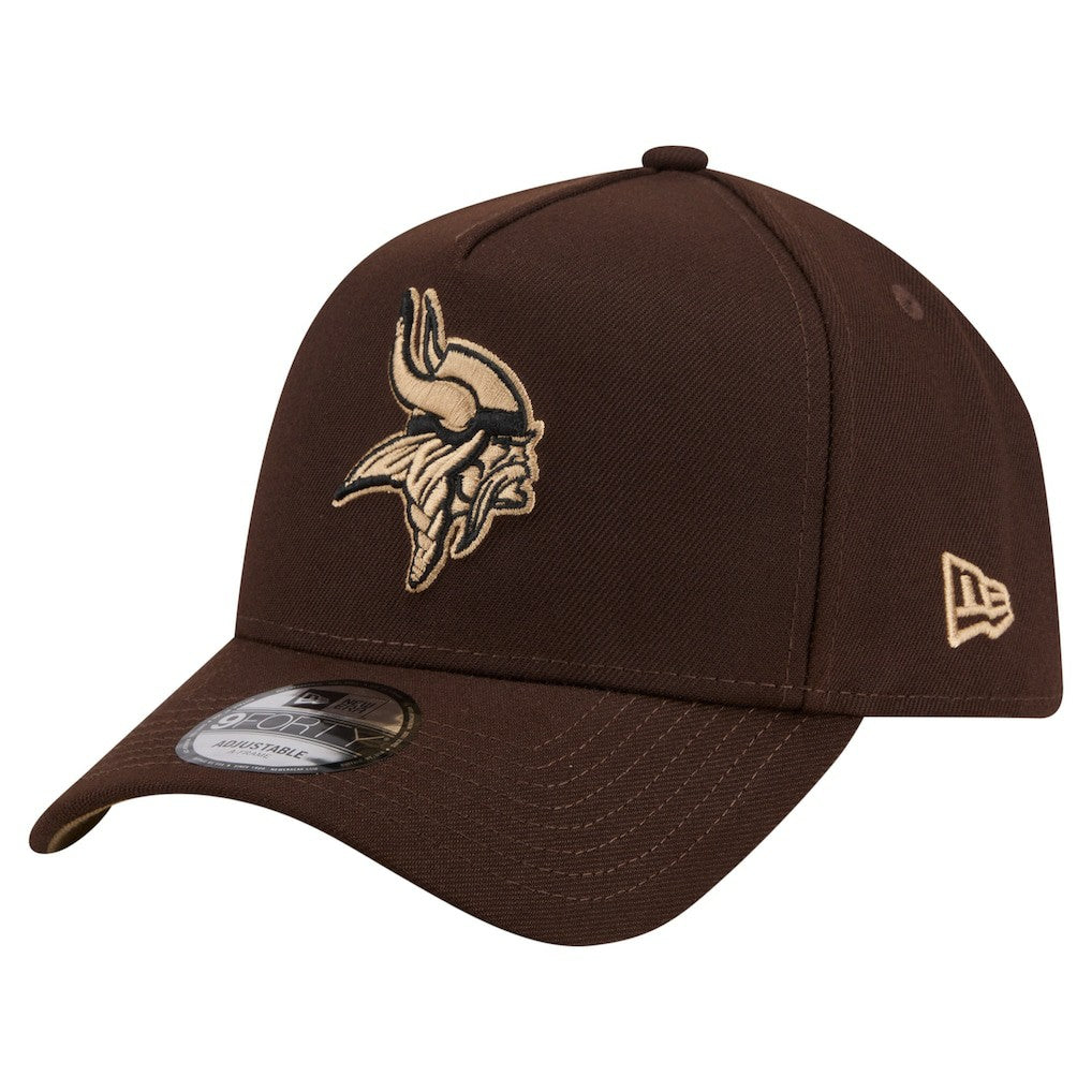 Minnesota Vikings Burnt Wood A-Frame 9FORTY Adjustable Hat | NFL Hot