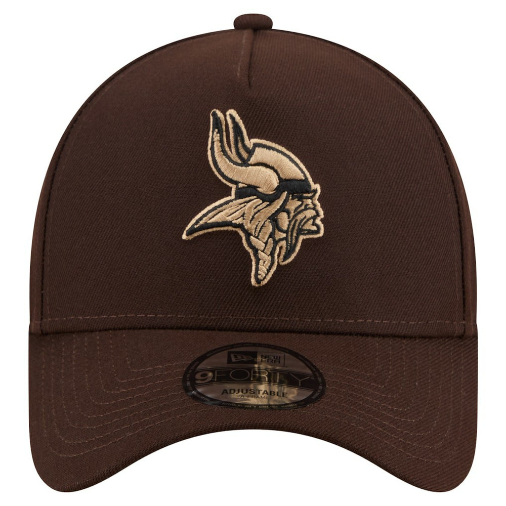 Minnesota Vikings Burnt Wood A-Frame 9FORTY Adjustable Hat | NFL Hot