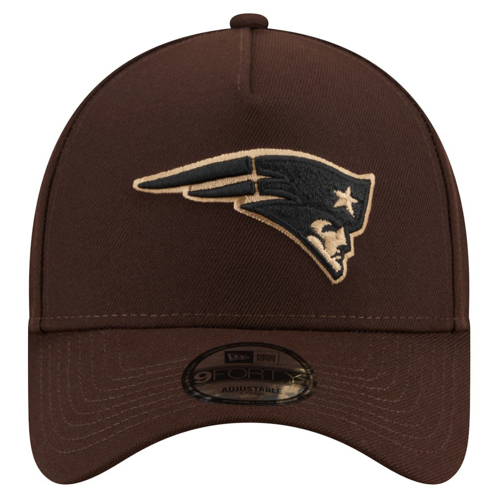 New England Patriots Burnt Wood A-Frame 9FORTY Adjustable Hat | NFL On sale