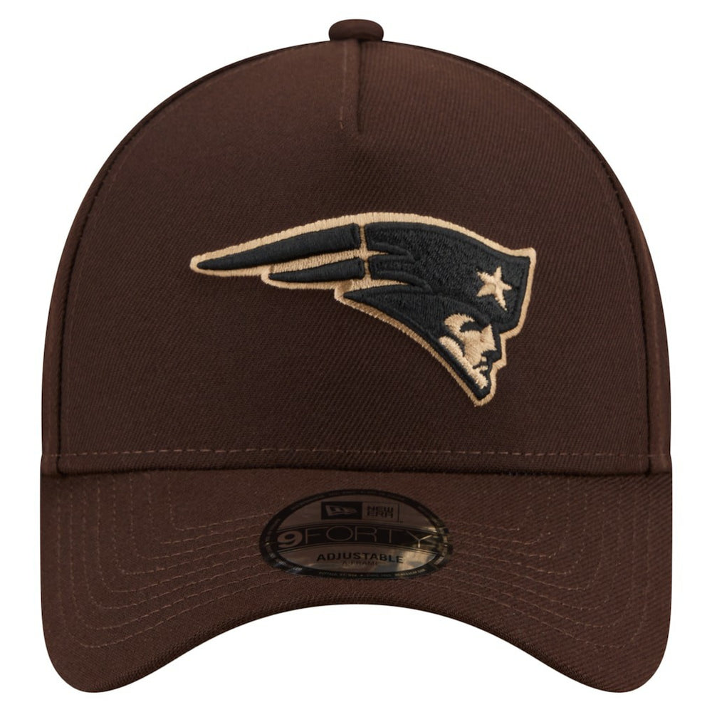 New England Patriots Burnt Wood A-Frame 9FORTY Adjustable Hat | NFL On sale