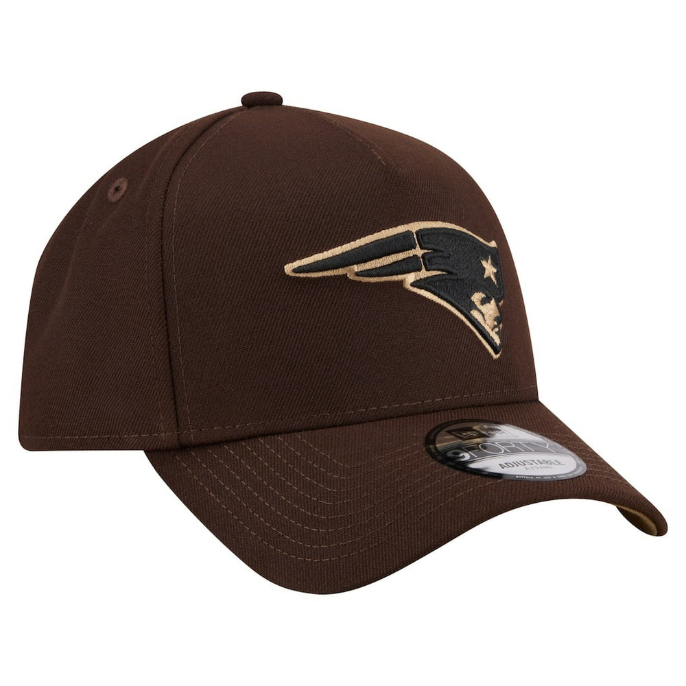 New England Patriots Burnt Wood A-Frame 9FORTY Adjustable Hat | NFL On sale