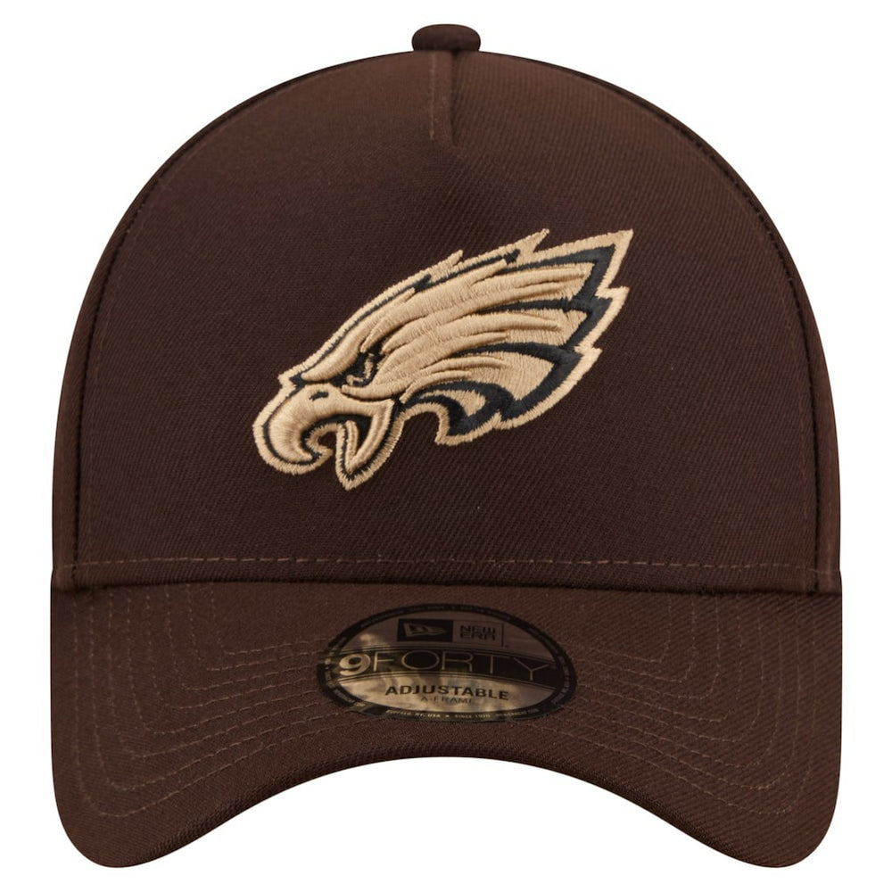 Philadelphia Eagles Burnt Wood A-Frame 9FORTY Adjustable Hat | NFL US