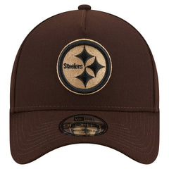 Pittsburgh Steelers Burnt Wood A-Frame 9FORTY Adjustable Hat | NFL US