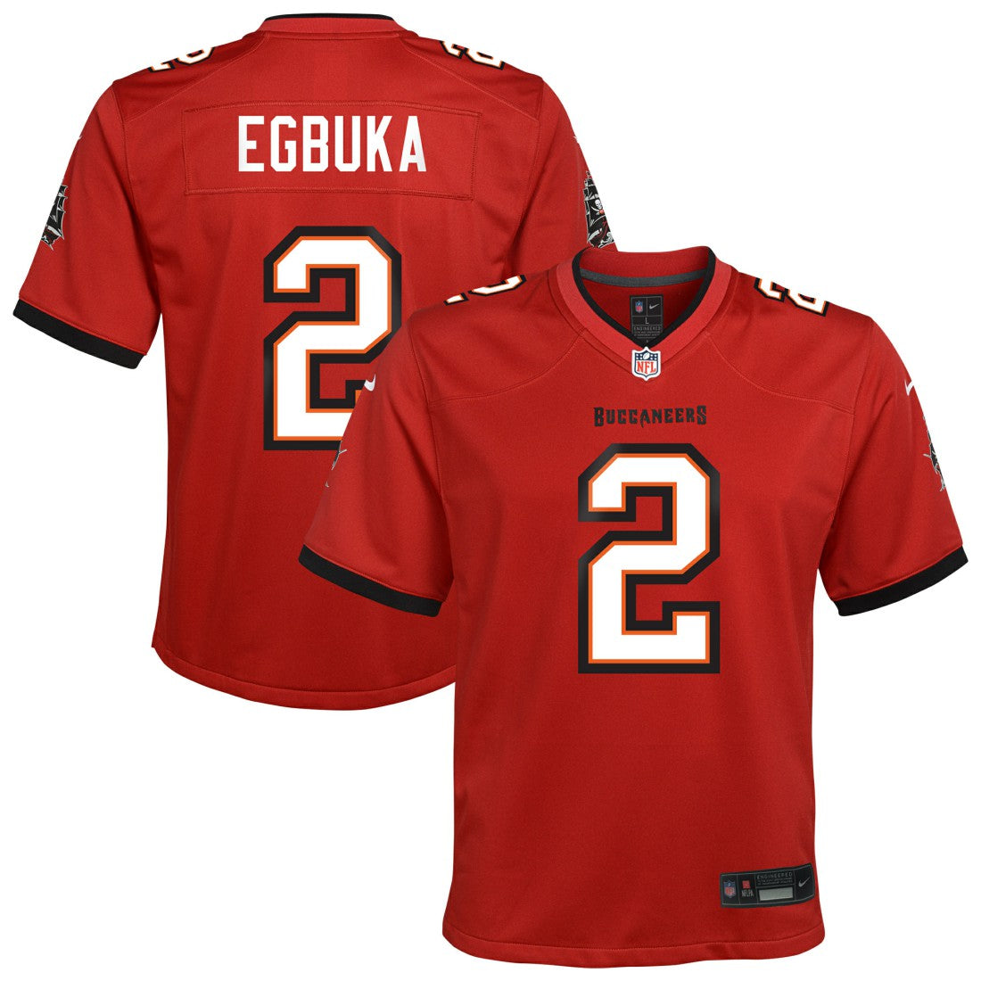 Tampa Bay Buccaneers Emeka Egbuka  Youth Team Game Jersey | NFL Outlet