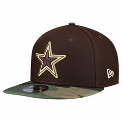 Dallas Cowboys Adult Burnt Wood Camo 9FIFTY Snapback Hat | NFL Discount