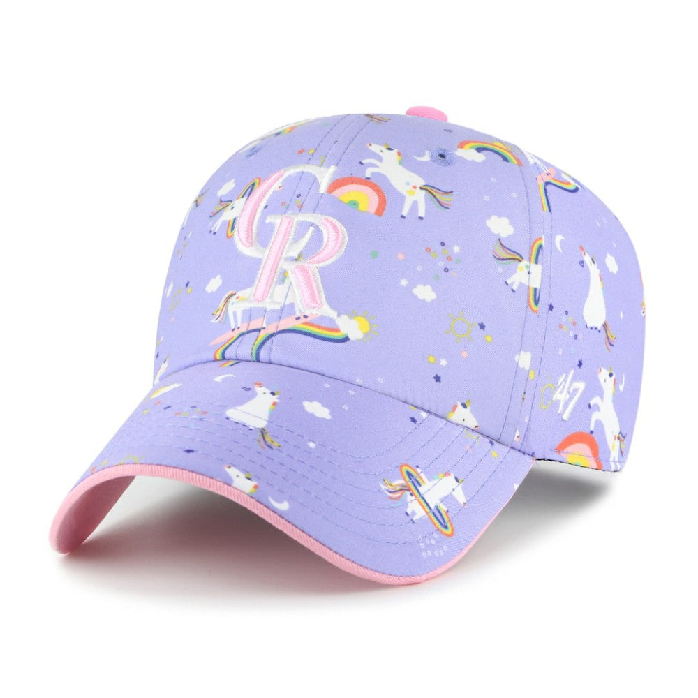 Colorado Rockies '47 Girls Youth Unicorn Clean Up Adjustable Hat - MLB Hats