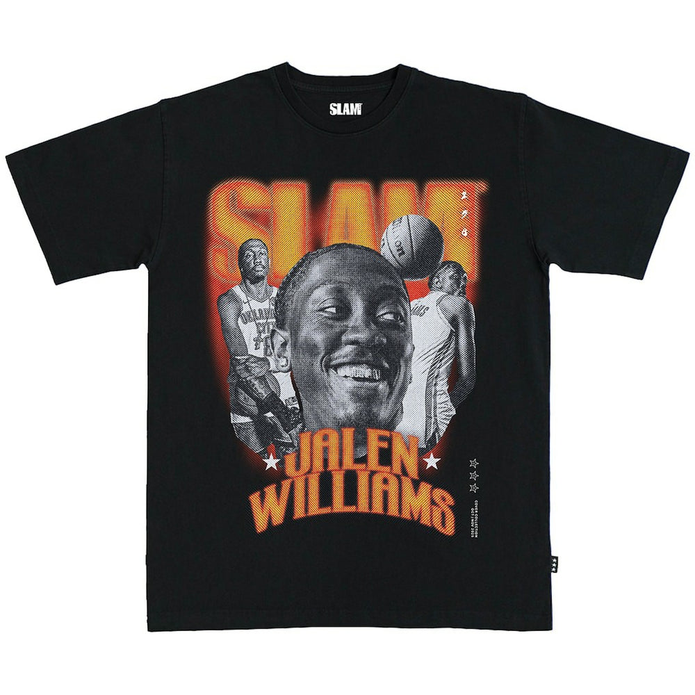 Black Jalen Williams Oklahoma City Thunder SLAM Unisex Slam Remix Heavyweight T-Shirt | NBA