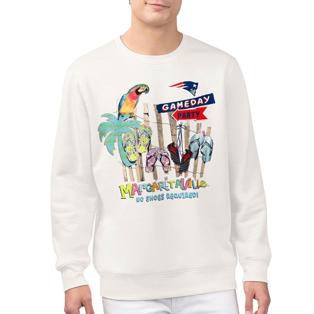 New England Patriots Margaritaville Gameday Party Fleece Sweatshirt | NFL Discount
