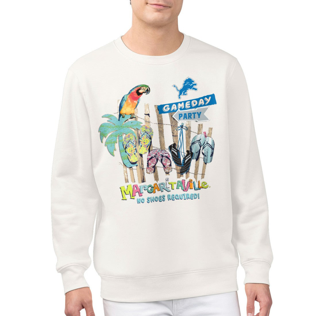 Detroit Lions Margaritaville Gameday Party Fleece Sweatshirt | NFL Near me