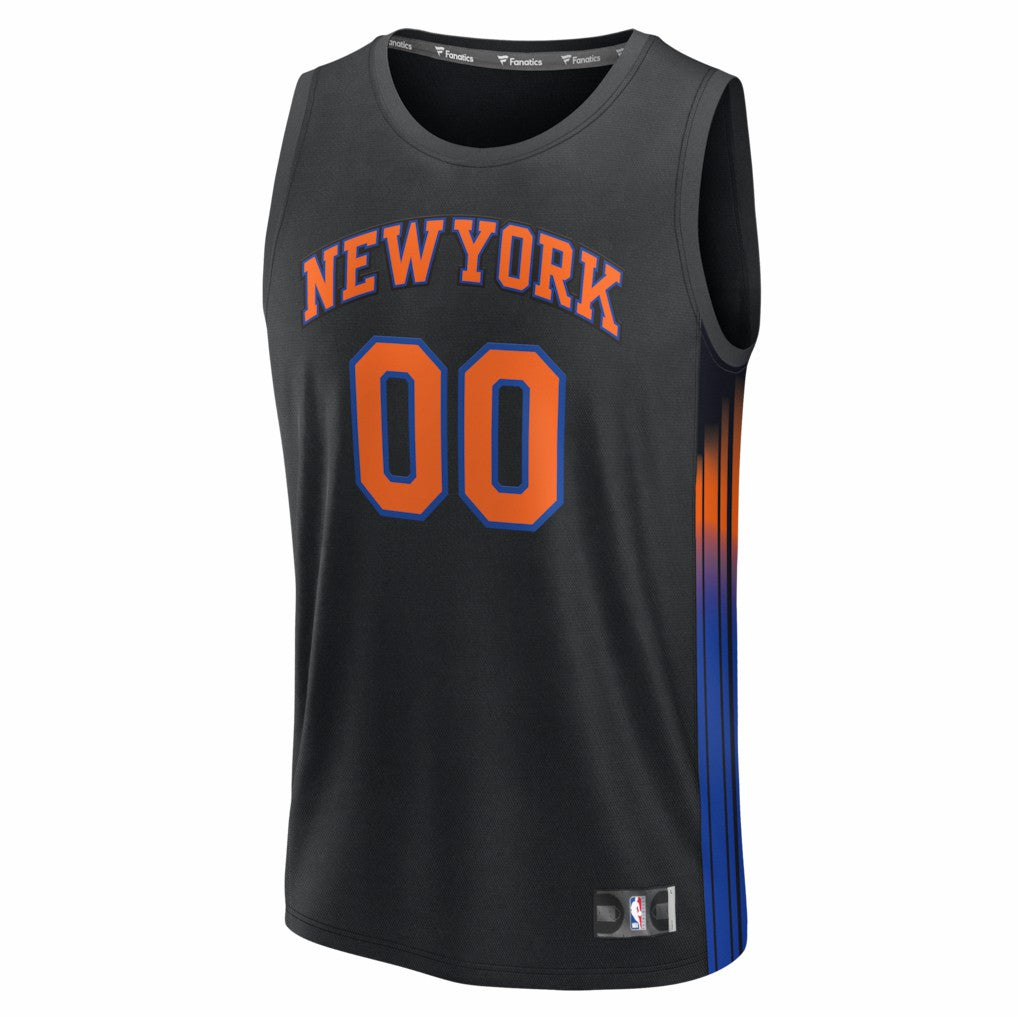 Black New York Knicks Fastbreak Custom Jersey | NBA