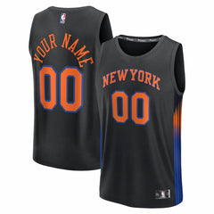 Black New York Knicks Youth Fastbreak Custom Jersey | NBA
