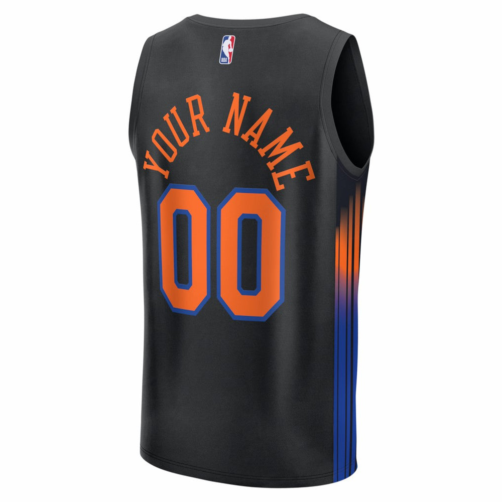 Black New York Knicks Youth Fastbreak Custom Jersey | NBA