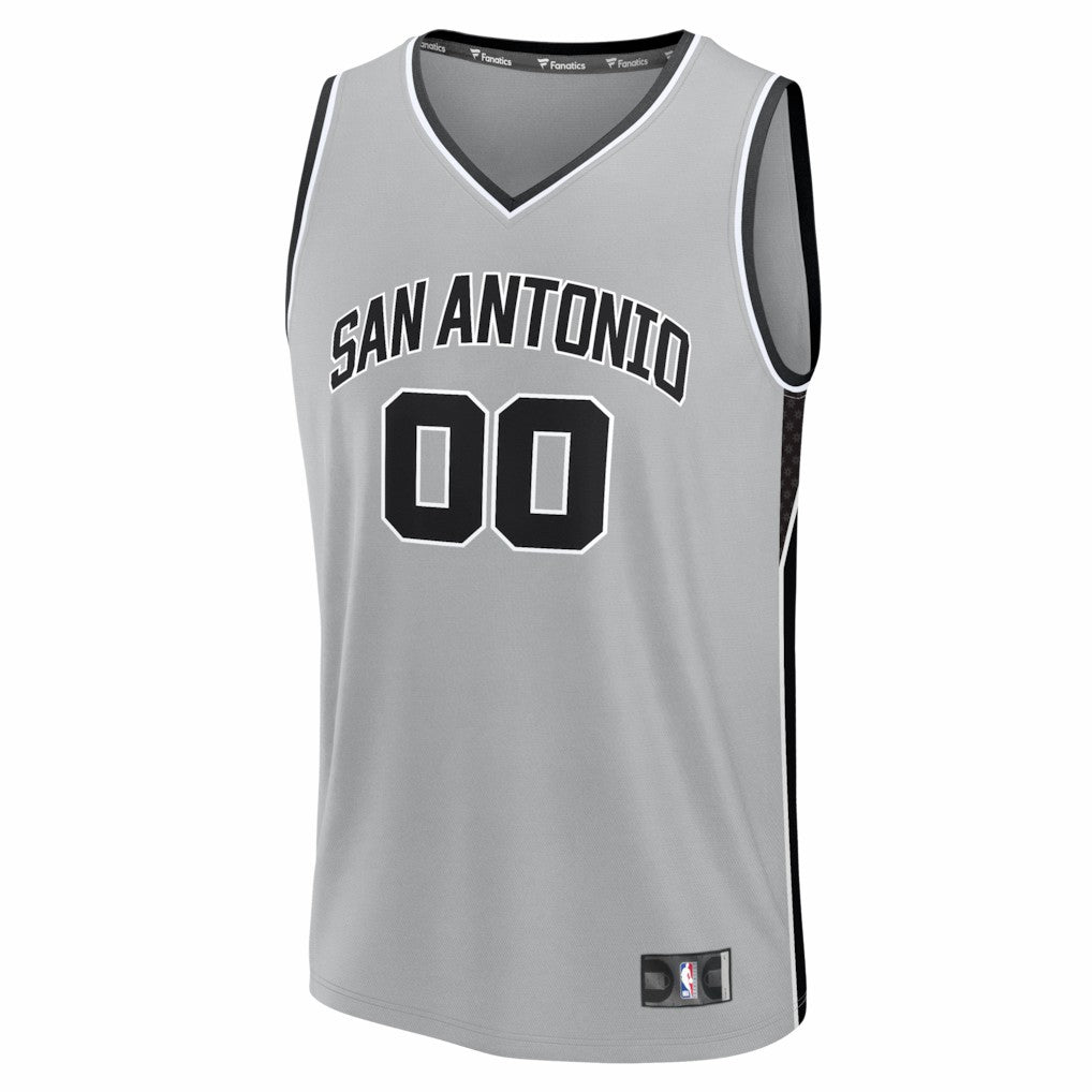 Silver San Antonio Spurs Youth Fastbreak Custom Jersey | NBA