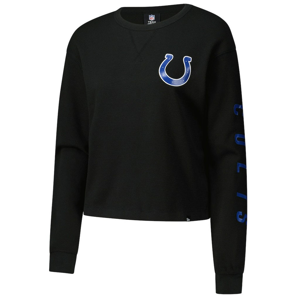 Indianapolis Colts Women's Sport Night Thermal Long Sleeve Cropped T-Shirt | NFL Near me