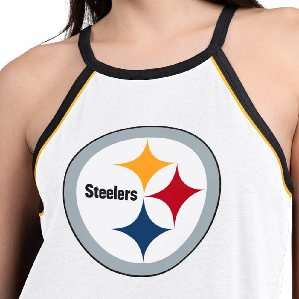 Pittsburgh Steelers G-III 4Her by Carl Banks Women's Redemption Win Slub Tank Top | NFL Hot