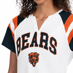 Chicago Bears Starter Women's Game On Raglan Notch Neck T-Shirt | NFL On sale