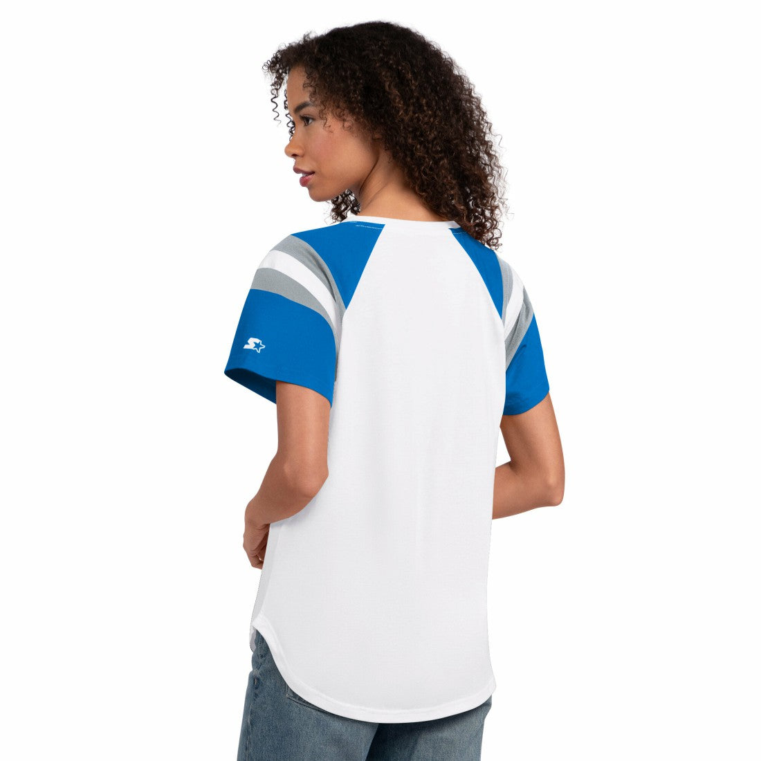 Detroit Lions Starter Women's Game On Notch Neck T-Shirt | NFL New
