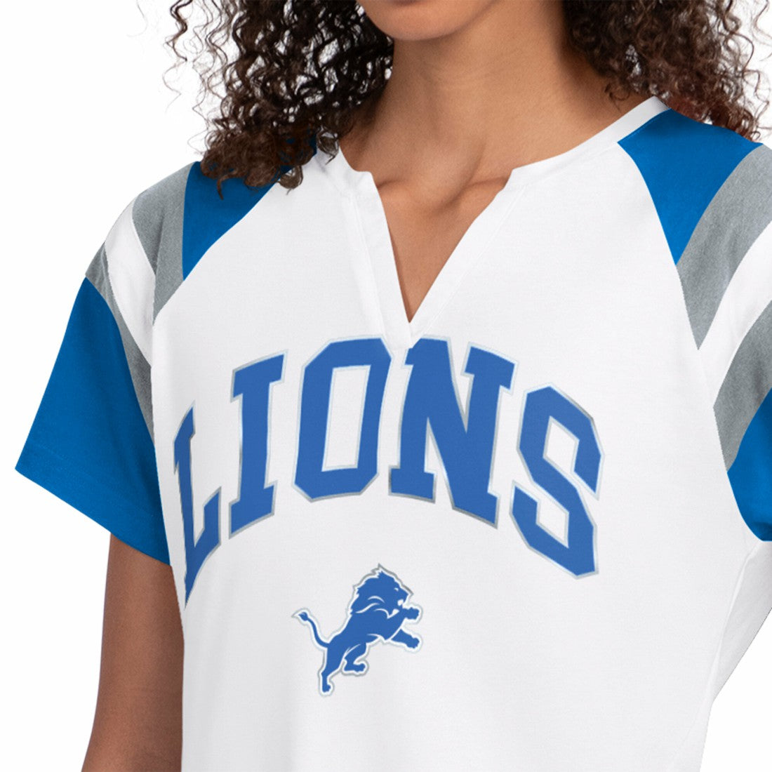 Detroit Lions Starter Women's Game On Notch Neck T-Shirt | NFL New