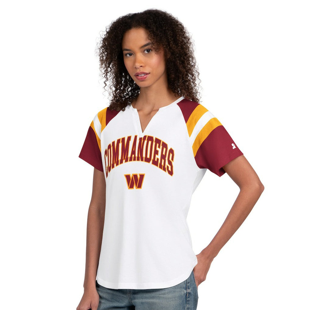 Washington Commanders Starter Women's Game On Notch Neck T-Shirt | NFL US
